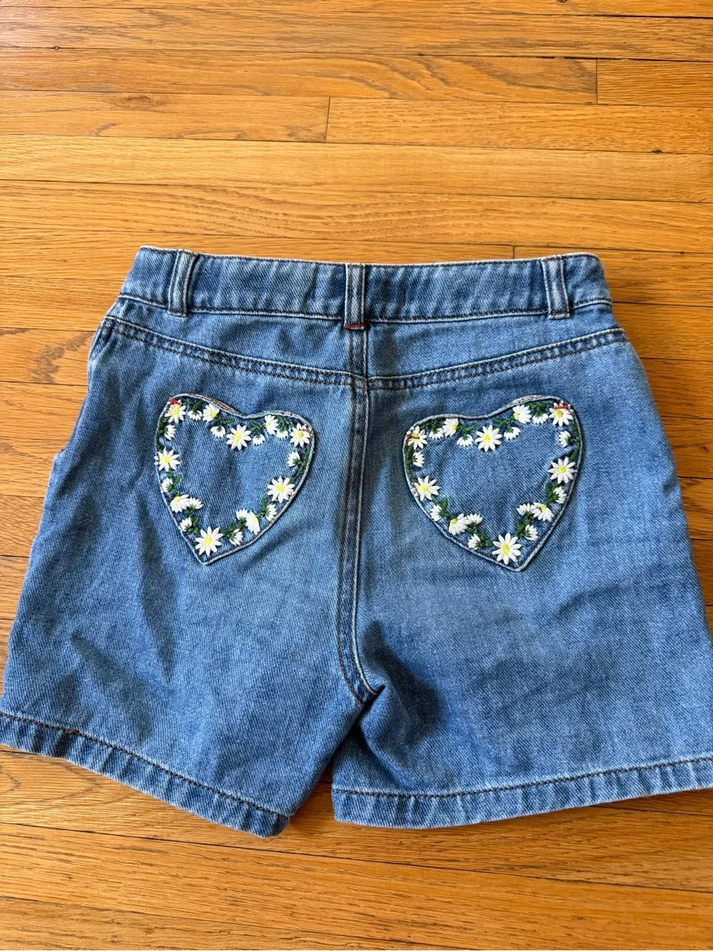 EUC Mini Boden Floral Pocket Denim Shorts